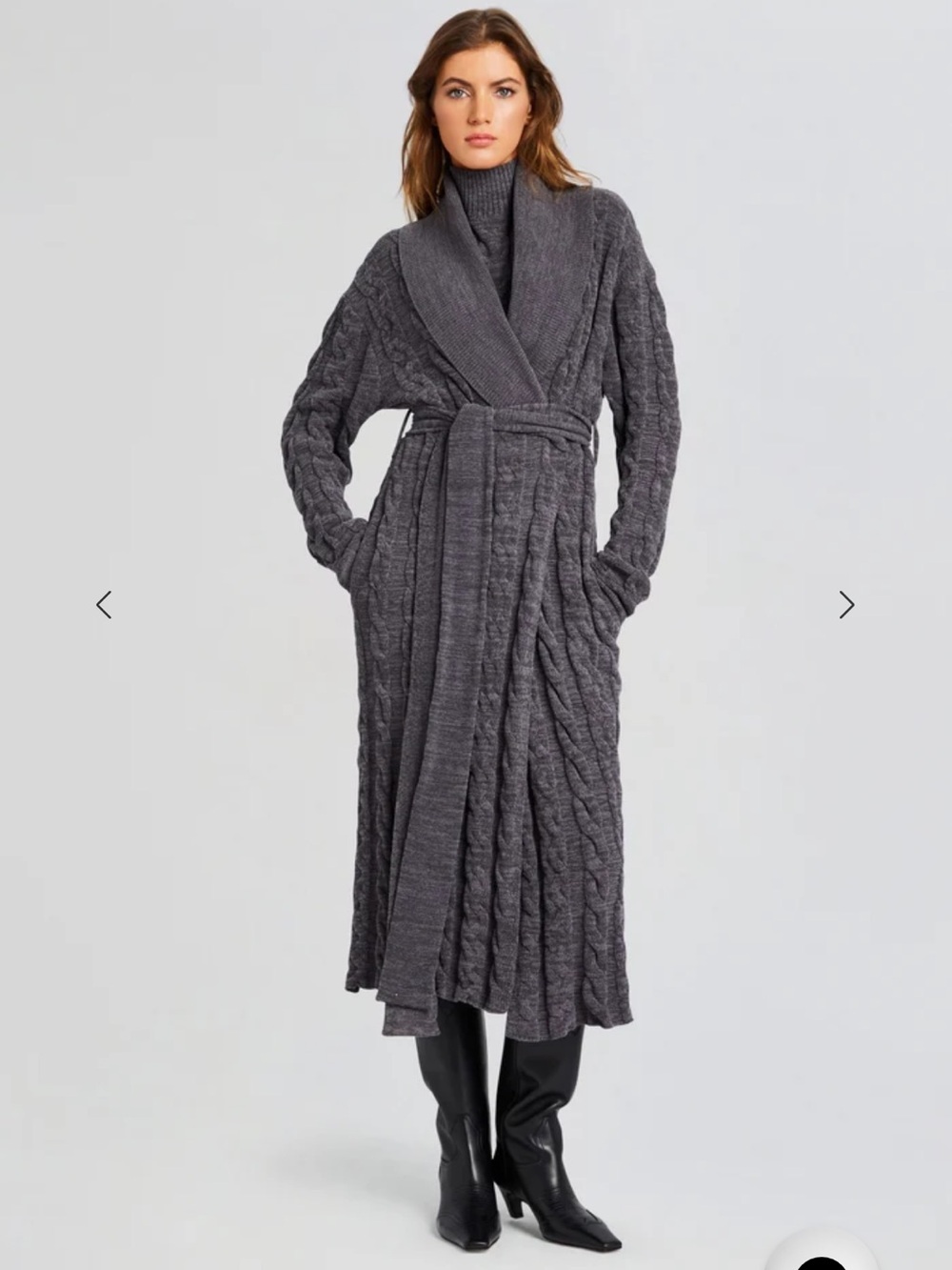 NWT SER.O.YA Nettie Duster Chunky Long Sweater Gray size S / M